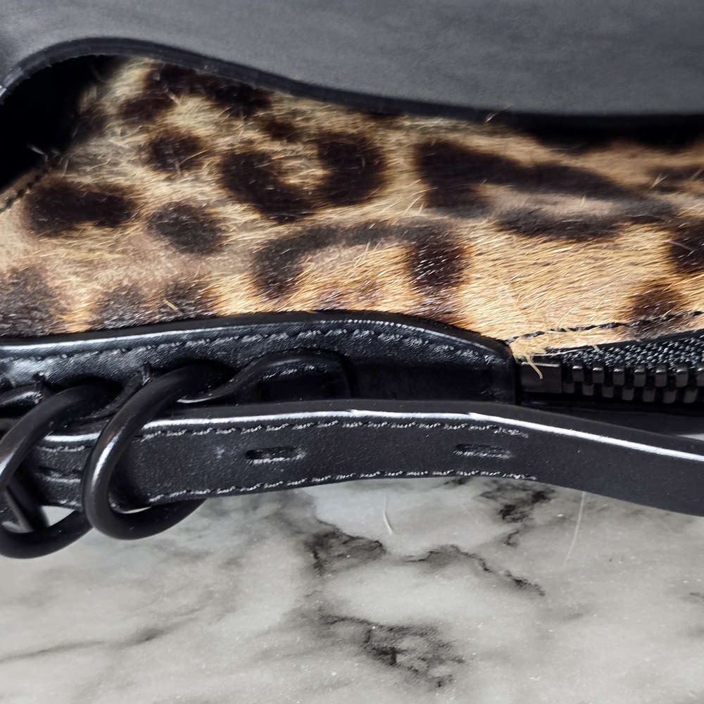 Rag & Bone Black and Leopard Crossbody Bag - Picture 5 of 14
